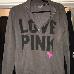 VS PINK half zip